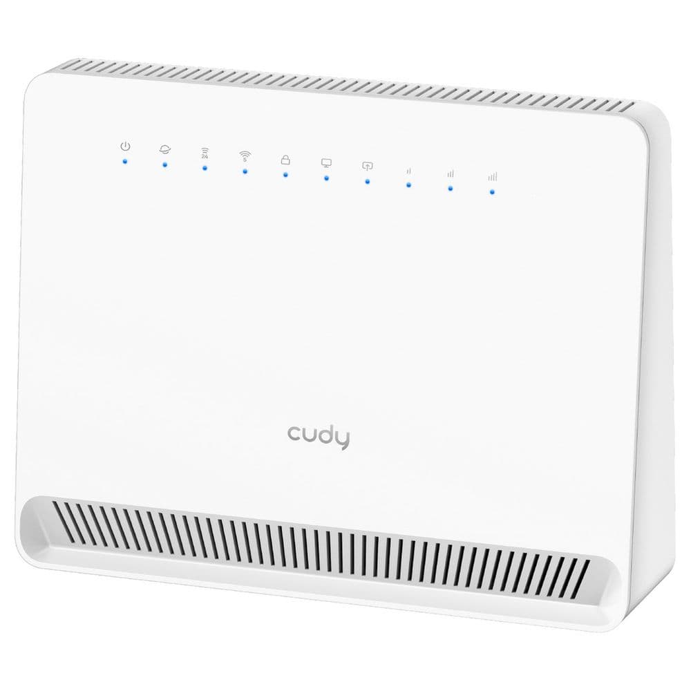 Модем CUDY AC1200 Wi-Fi 4G LTE-Cat4 Router, AC1200 Wi-Fi, build-in 4G LTE modem, 4 10/100M RJ45 Ports, Nano SIM Slot, 300Mbps