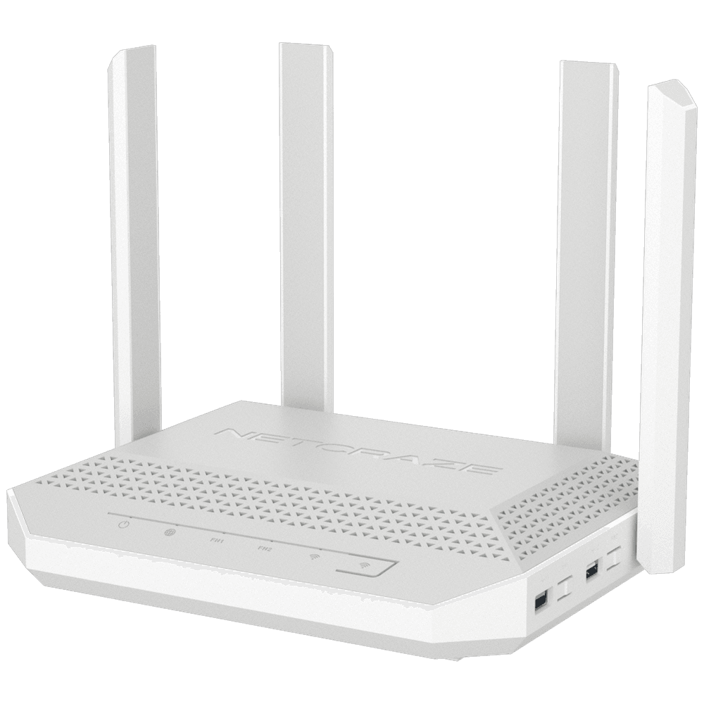 Маршрутизатор (Keenetic) Netcraze Giga (NC-1012) Мультигигабитный интернет-центр с Mesh Wi-Fi 6 AX3000, Smart-коммутатором 1×2