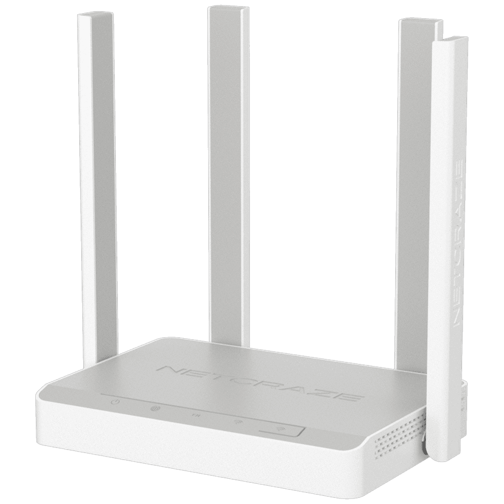 Маршрутизатор (Keenetic) Netcraze Viva (NC-1913) Гигабитный интернет-центр с Mesh Wi-Fi 5 AC1200, 4-портовым Smart-коммутатором