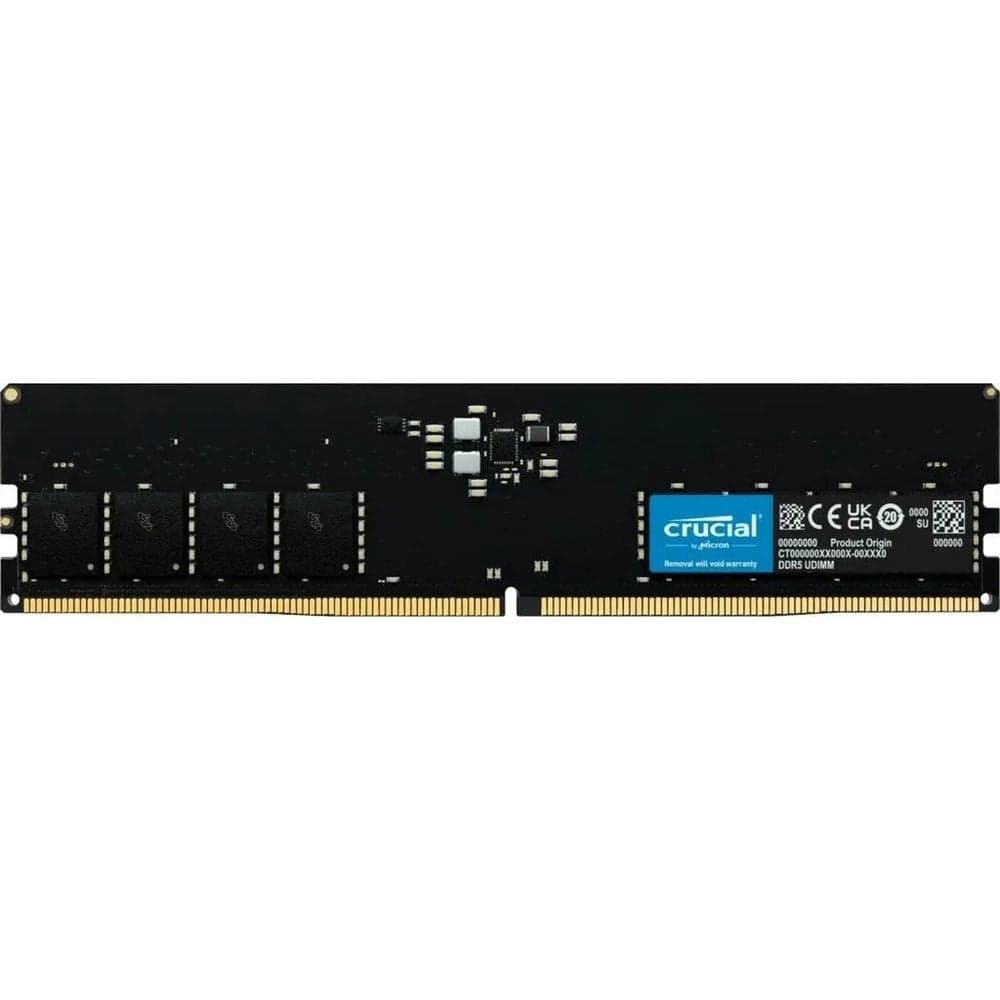 Модуль памяти Crucial 16GB DDR5 4800 UDIMM CT16G48C40U5 CL40, 1.1V