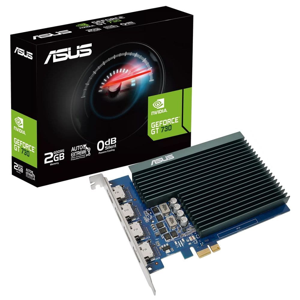 Видеокарта ASUS GT730 2GB GDDR5 64bit 4xHDMI PASSIVE RTL 20 [GT730-4H-SL-2GD5]