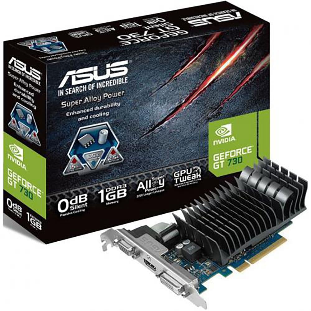 Видеокарта ASUS GT730 2GB GDDR5 64bit VGA DVI HDMI PASSIVE LP RTL 20 [GT730-SL-2GD5-BRK]