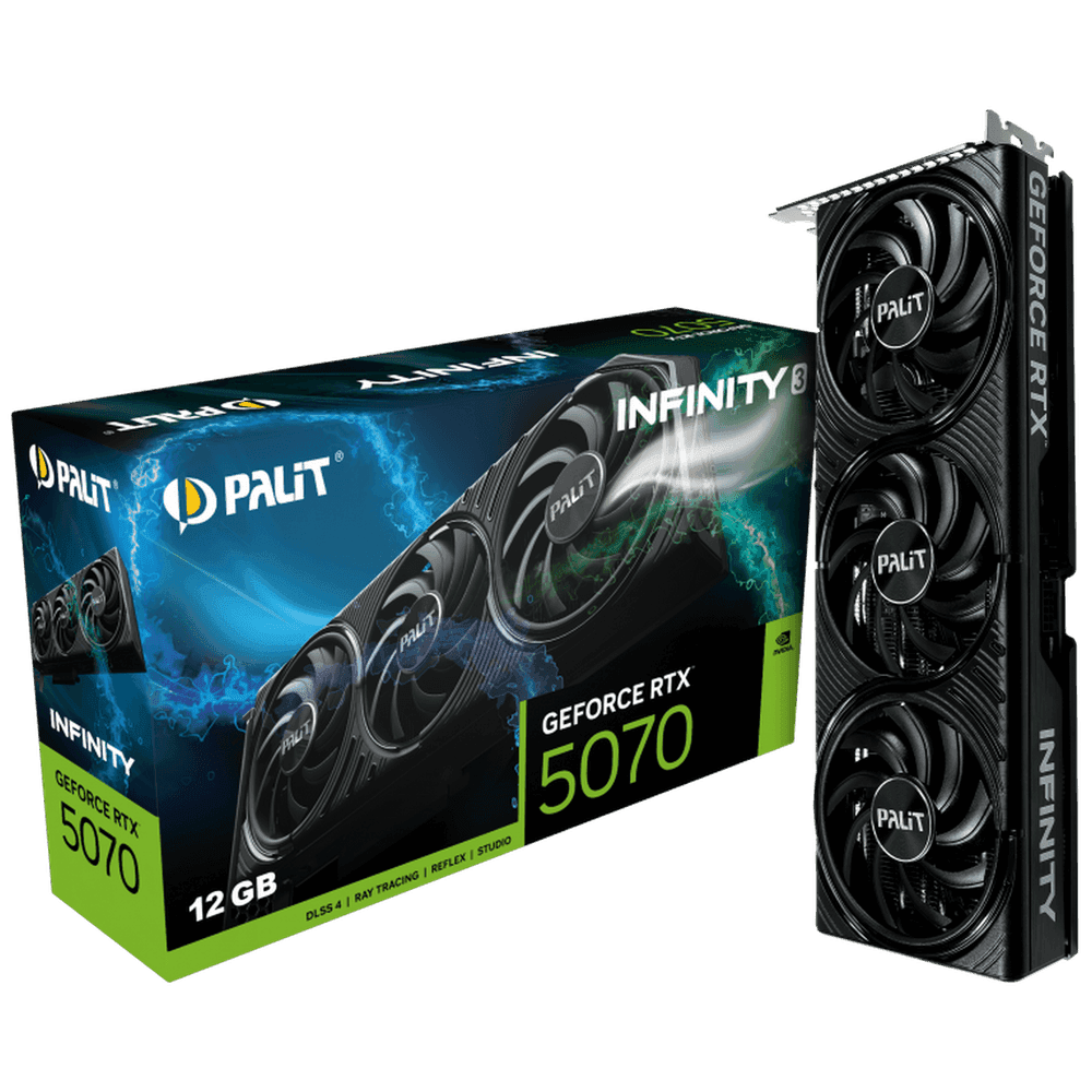 Видеокарта Palit RTX5070 INFINITY 3 12GB GDDR7 192bit 3xDP HDMI 3FAN RTL