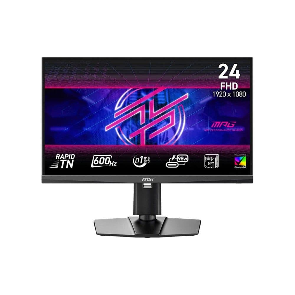 Монитор 24.1" MSI MPG 242R X60N Rapid TN, 1920x1080, 600Hz, 0,1ms, 350сd/m, 1000:1, HDR10 | 2xHDMI(2.1), DP(1.4a), Type-C(PD-98