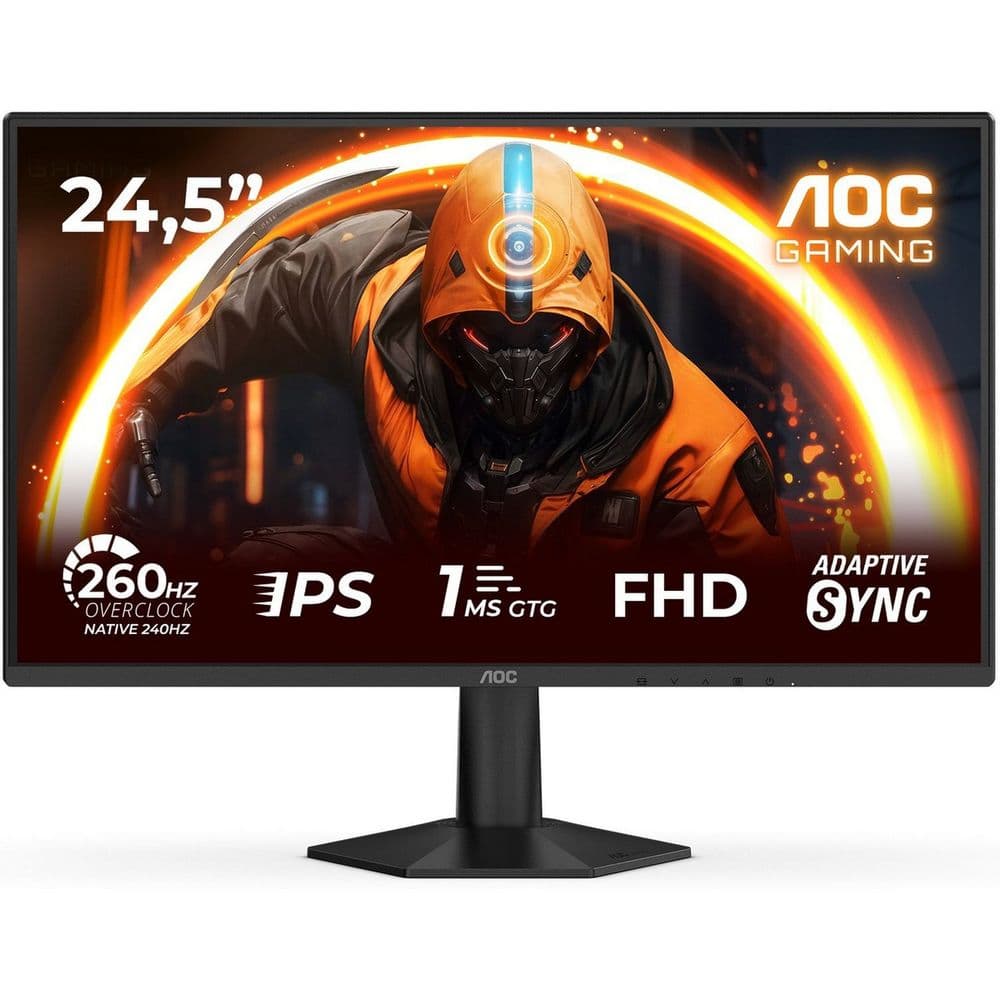 Монитор 24.5" AOC AGON 25G50Z Fast IPS, 1920x1080, 260Hz, 0.3ms, 300сd/m, 3000:1 | 2xHDMI(2.0), DP(1.4) | ExPSU, Vesa 100, Bla