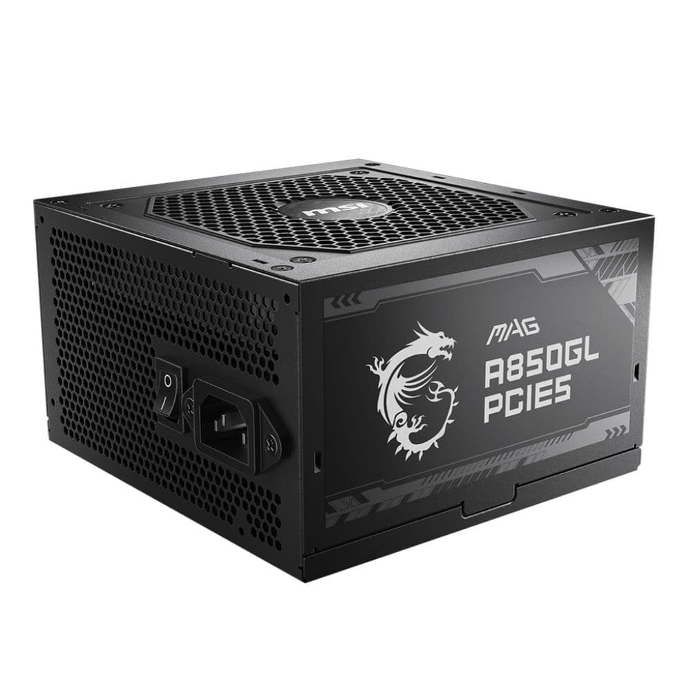 Блок питания MSI MAG A850GL PCIE5, 850W, 80+ Gold, полностью модульный, ATX 3.1, PCIE5.1