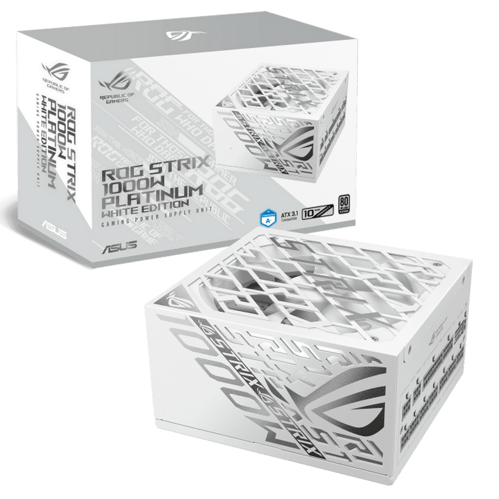 Блок питания ПК ASUS ROG-STRIX-1000P-GAMING-WHITE