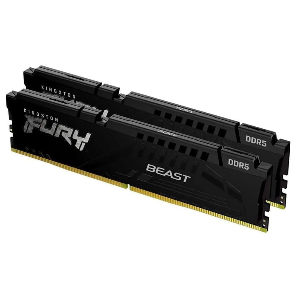 Модуль памяти Kingston 64GB DDR5 6000 FURY Beast Black EXPO Non-ECC Unbuffered DIMM (Kit 2*32gb) 2RX8 36-38-38 1.35V 288-pin 16G