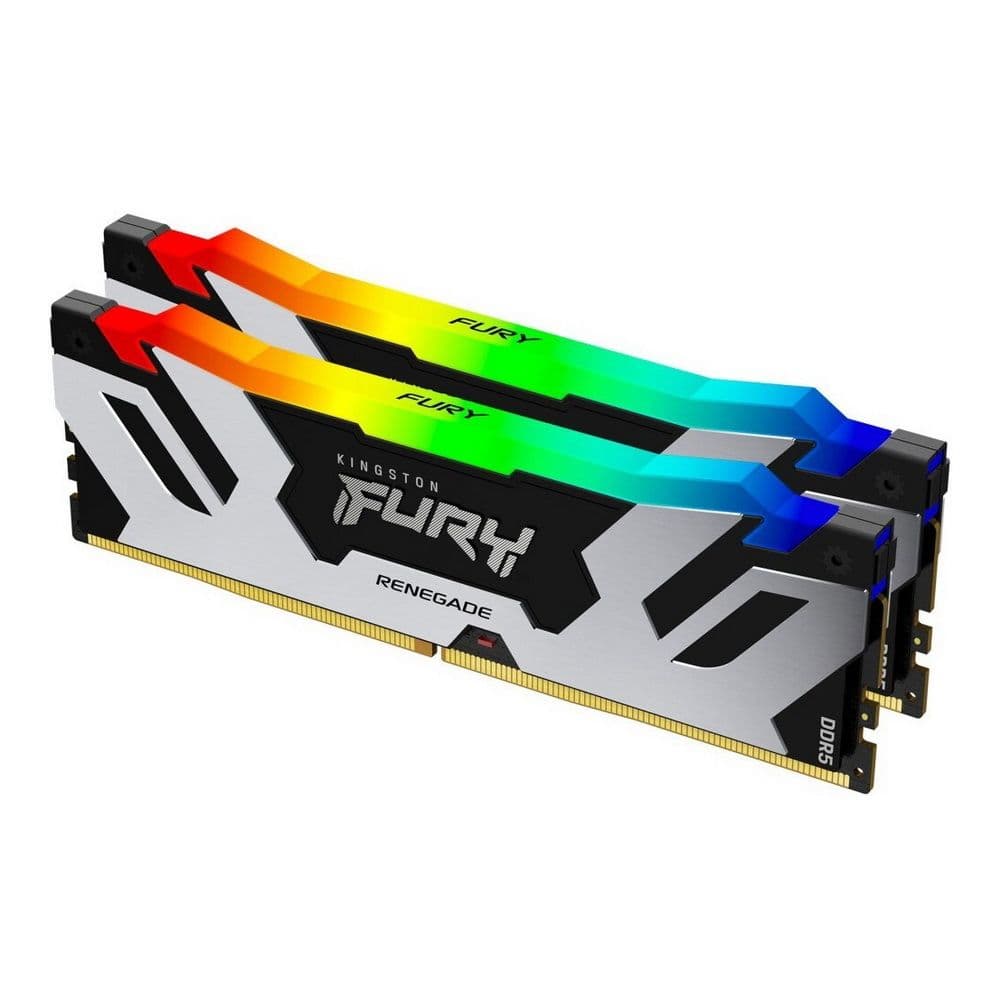 Модуль памяти Kingston 32GB DDR5 6400 DIMM FURY Renegade RGB XMP Gaming Memory KF564C32RSAK2-32 Non-ECC, CL32, 1.4V, (Kit of 2)