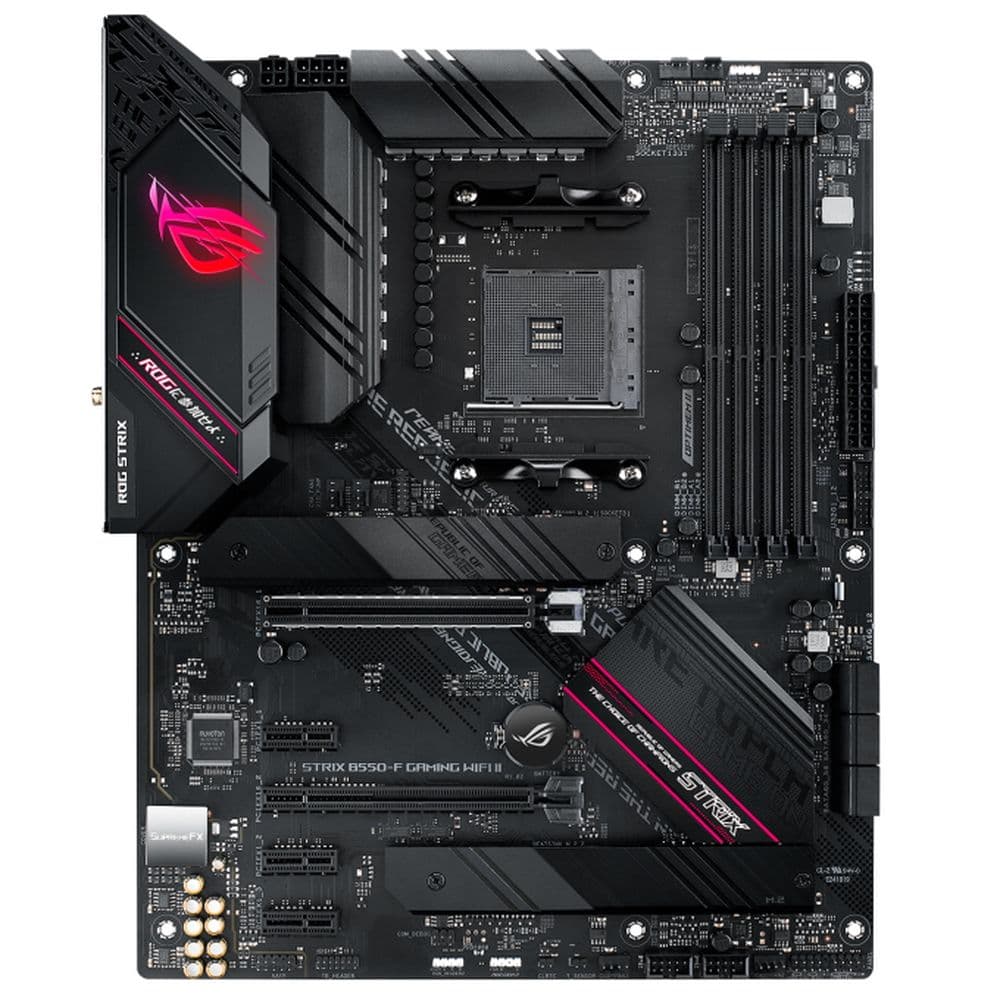 Материнская плата ASUS ROG STRIX B550-F GAMING WIFI II AM4 ATX 4xDDR4 2xPCIEx16 3xPCIEx1 2xM.2 HDMI DP 2.5GLAN WIFI 6E