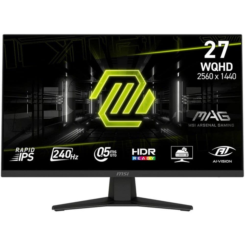 Монитор 27" MSI MAG 274QF X24 Rapid IPS, 2560x1440, 240Hz, 0,5ms, 250сd/m, 1000:1, HDR | 2xHDMI(2.0b), DP(1.2a) | InPSU, Vesa 1