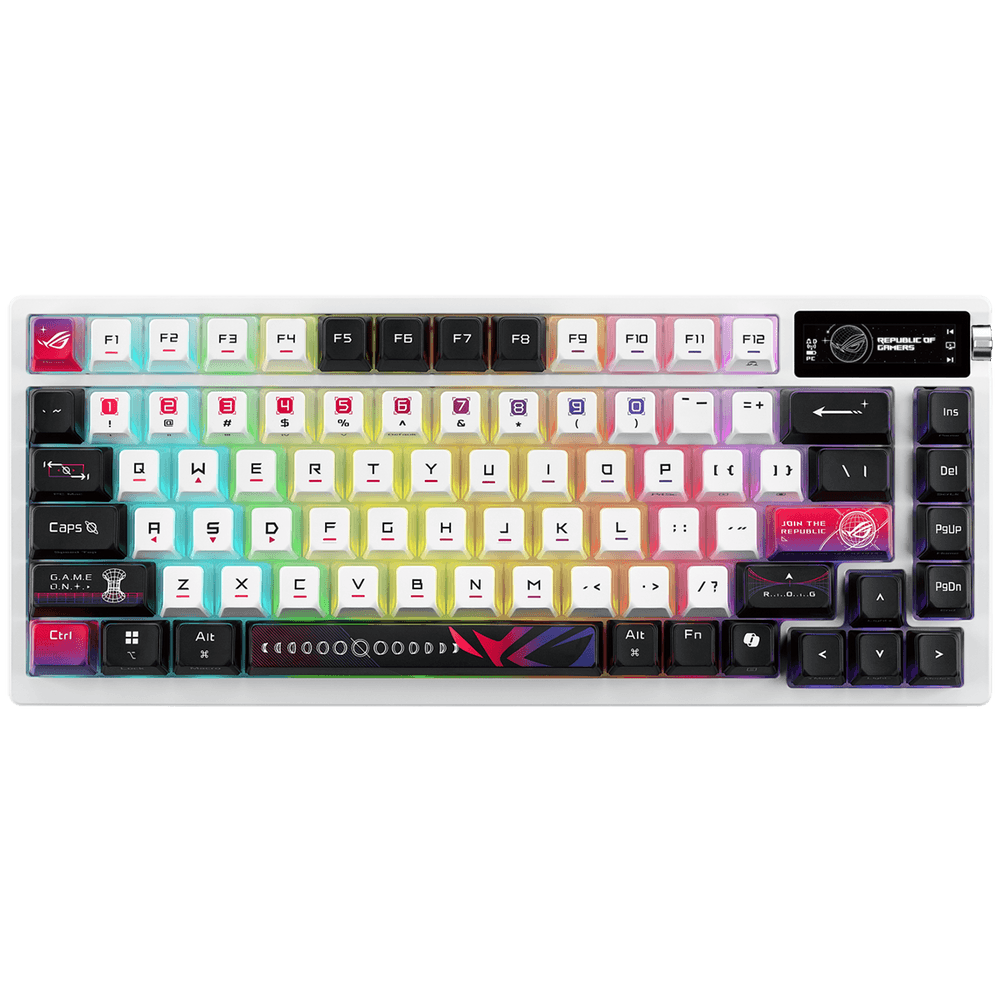 Клавиатура ASUS M704 ROG AZOTH X ROG NX Snow PBT 75% USB 2.4GHz BT
