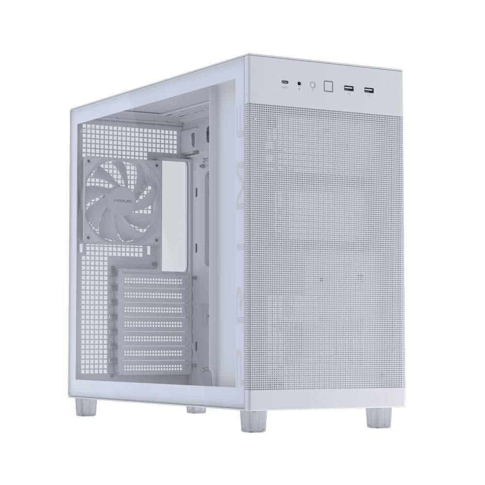 Корпус для ПК ASUS PRIME AP303 TG WHITE (90DC00V3-B39010)