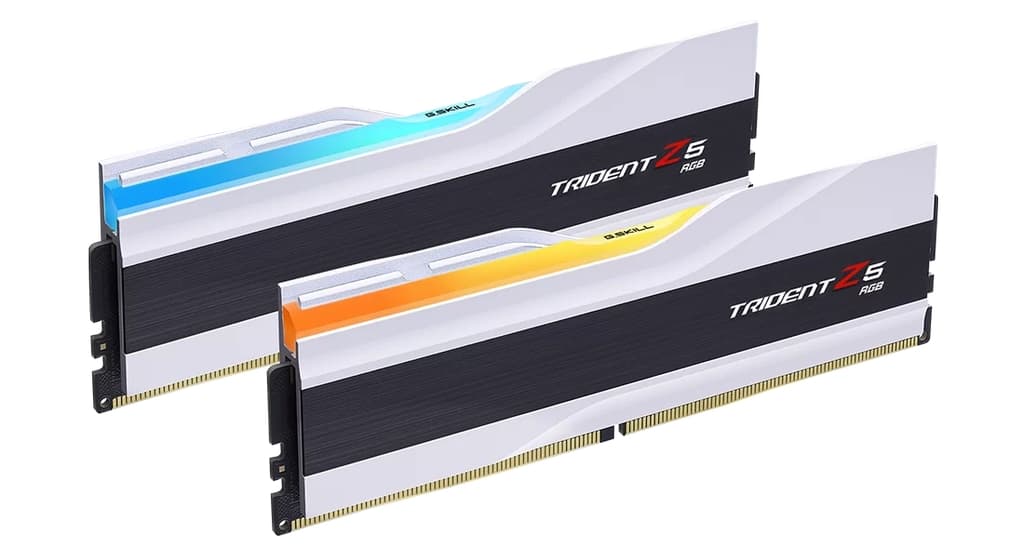 Модуль памяти DDR5 G.SKILL TRIDENT Z5 RGB 96GB (2x48GB) 6000MHz CL30 (30-36-36-96) 1.35V / F5-6000J3036F48GX2-TZ5RW / White