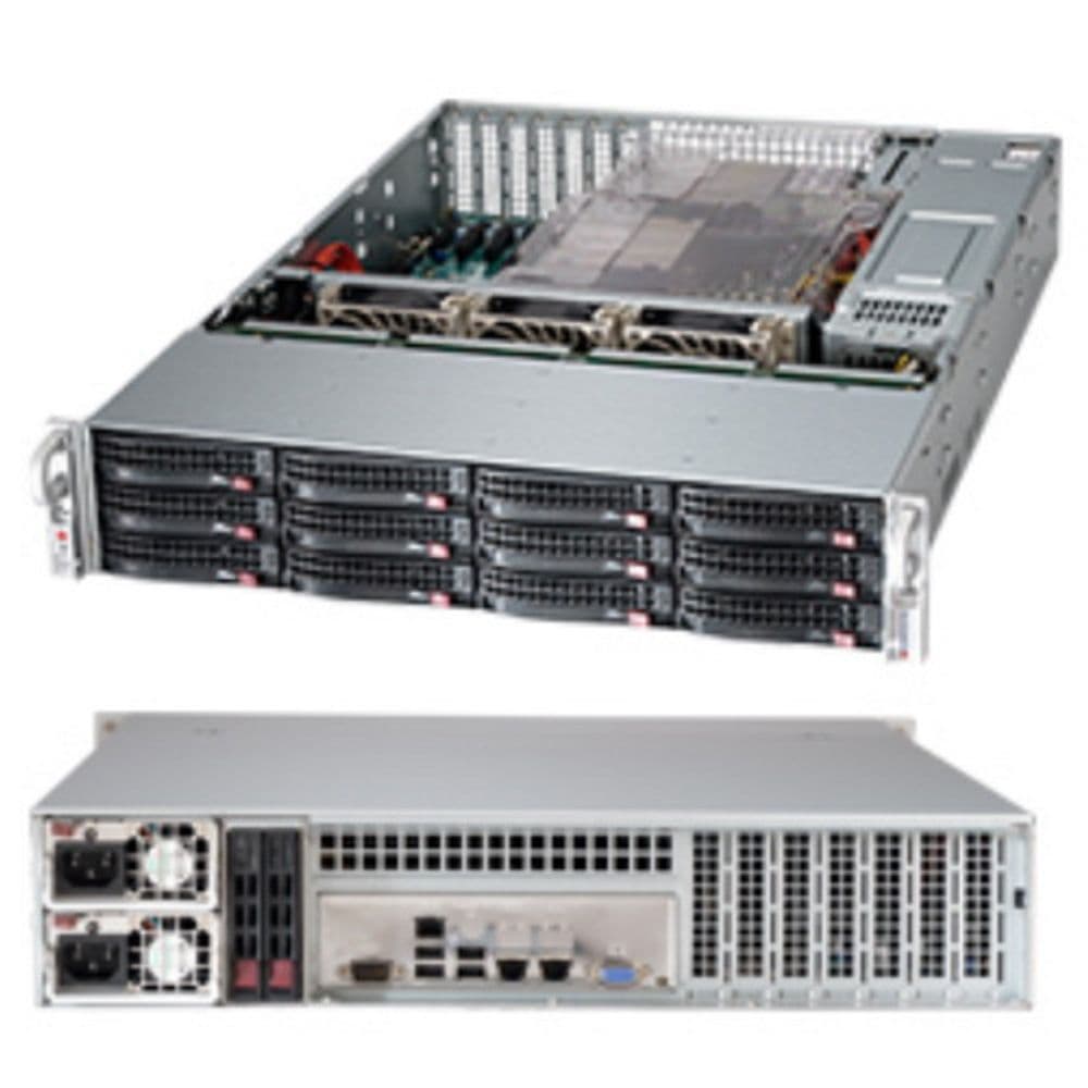 Корпус SuperMicro CSE-826BE1C-R920LPB 2U SC826B Chassis W/ 1 Expander, 920W, Black
