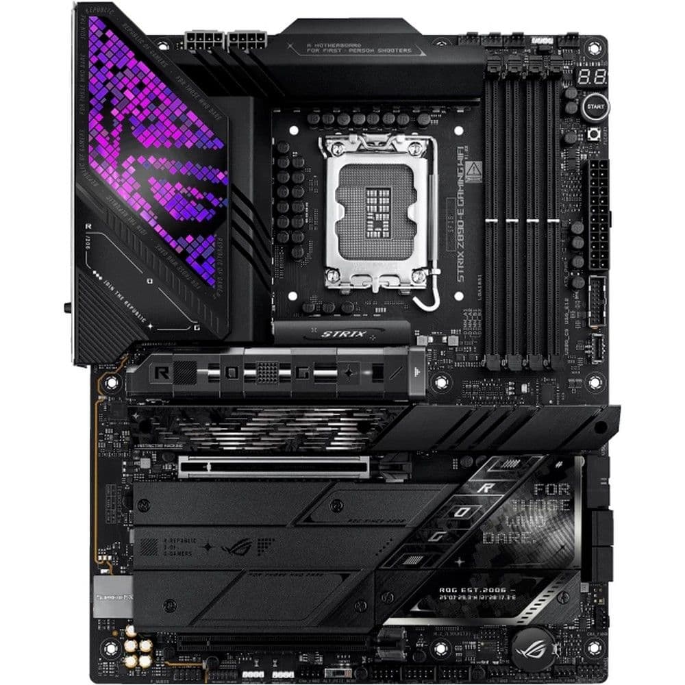 Материнская плата ASUS ROG STRIX Z890-E GAMING WIFI LGA1851 ATX 4xDDR5 2xPCIEx16 7xM.2 2xThunderbolt 2xUSB-C DP HDMI 5GLAN Wi-Fi