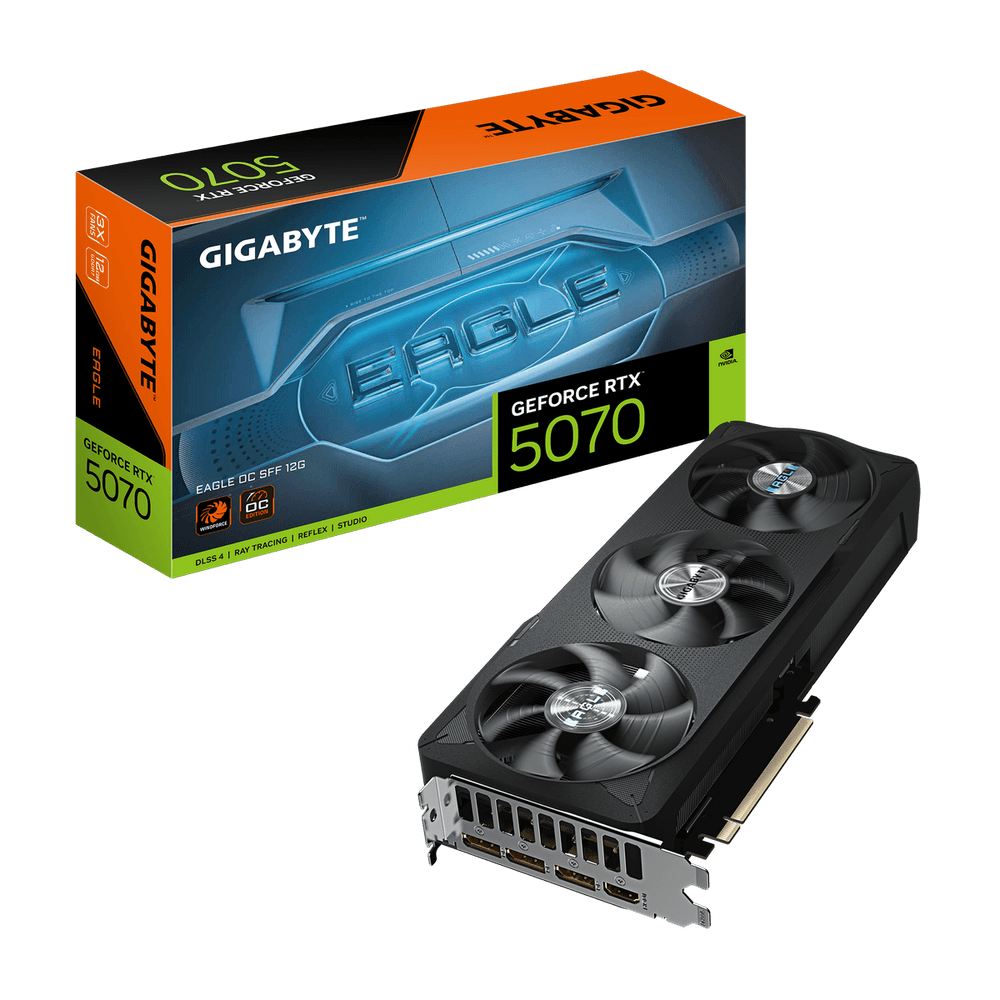 Видеокарта Gigabyte RTX5070 EAGLE OC SFF 12GB GDDR7 192bit 3xDP HDMI 3FAN RTL