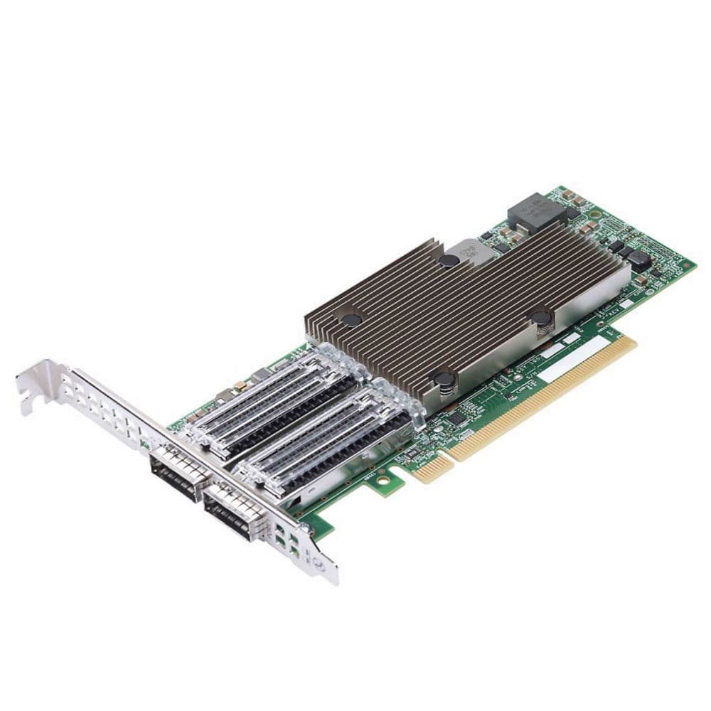 Сетевой адаптер Broadcom NetXtreme P2100G (BCM957508-P2100G) 2x100GbE (100/50/25/10GbE), PCIe 4.0 x16, QSFP56, BCM57508, Ethern