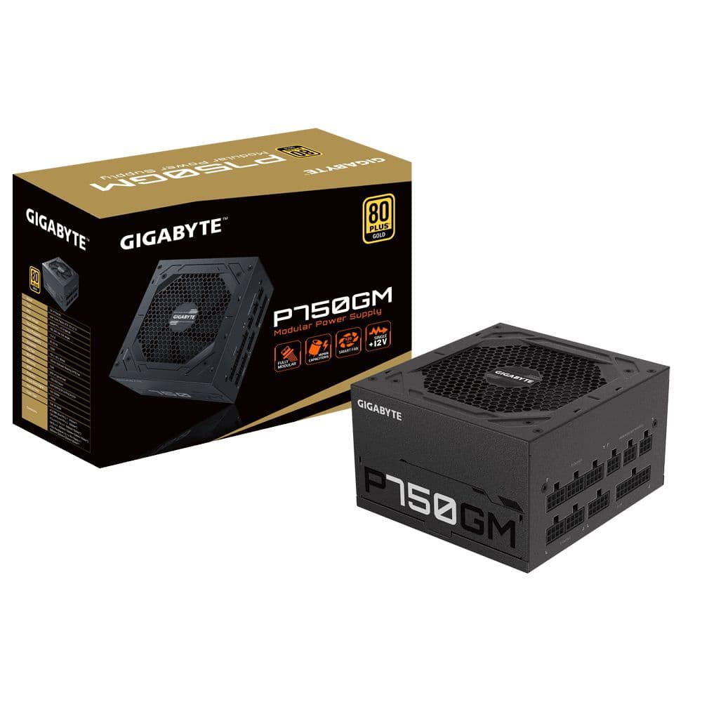 Блок питания Gigabyte P750GM GP-P750GM 750W, 80Plus, Gold, Полностью модульный, RTL 5