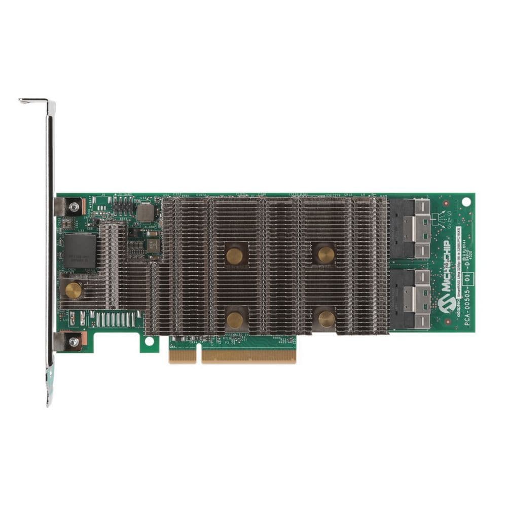 RAID-контроллер MICROCHIP Adaptec SmartRAID 3254-16i/e (3254С16IXS / 3254С16IX2S) PCIe 4.0 x8, LP, 24G SAS/SATA/NVMe, RAID 0,1,5