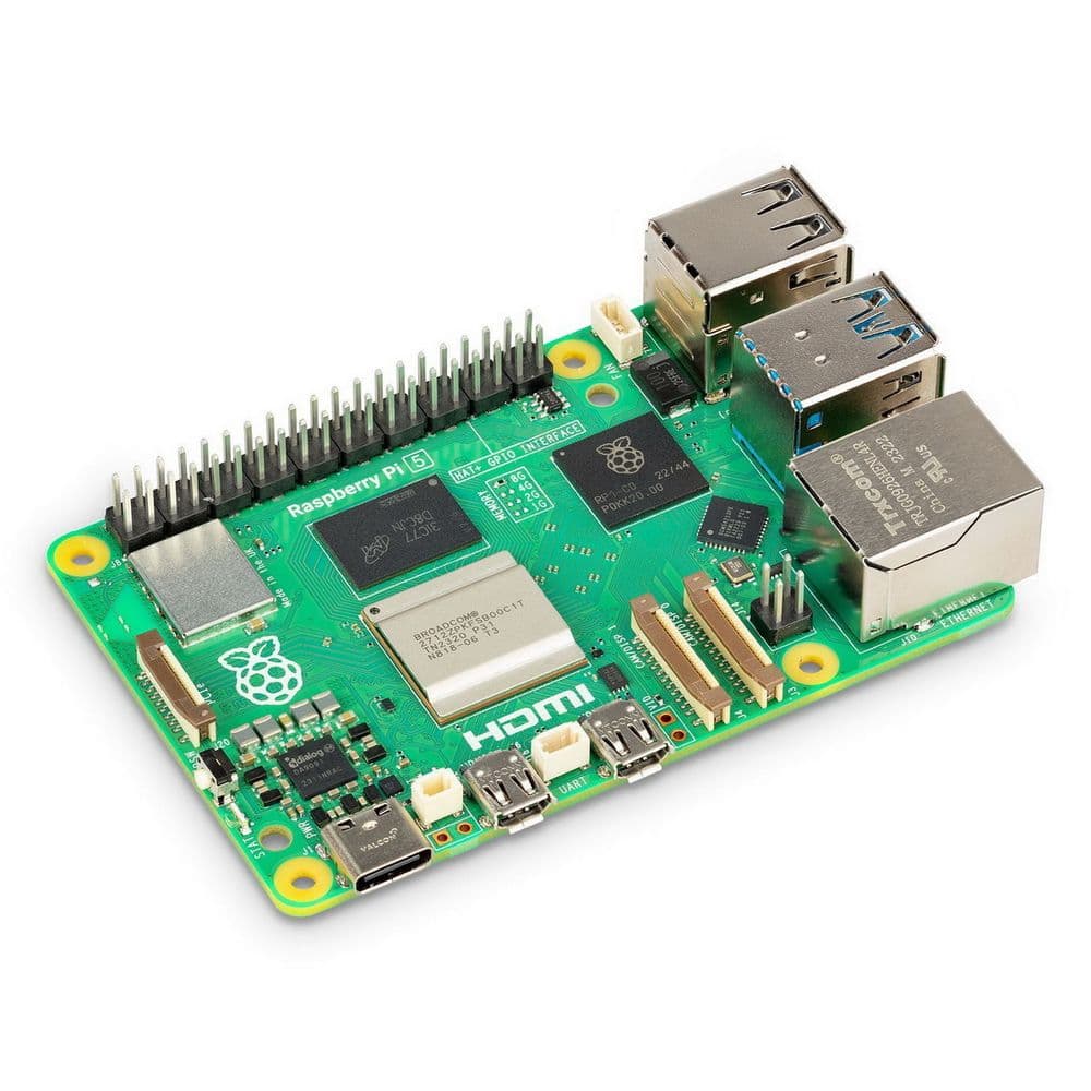 Одноплатный компьютер Raspberry Pi 5 8GB RAM Retail, (RA777) Broadcom BCM2712 Quad core Cortex-A76 64-bit CPU, VideoCore VII GPU